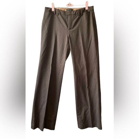 Banana Republic Womens Pants Brown Size 4 Martin Fit Career Pant Polyester Blend - Picture 1 of 12